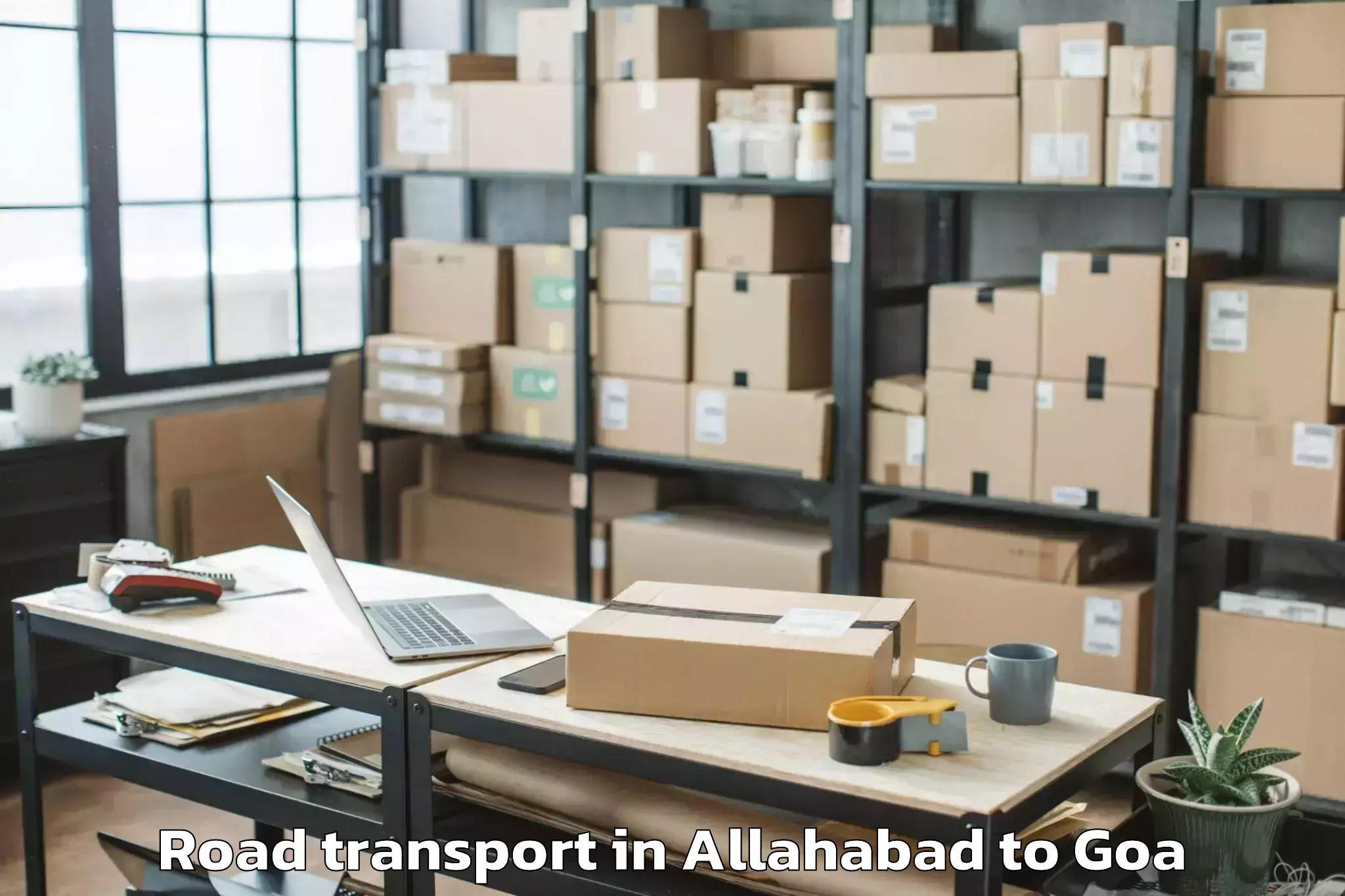 Top Allahabad to Vagator Road Transport Available